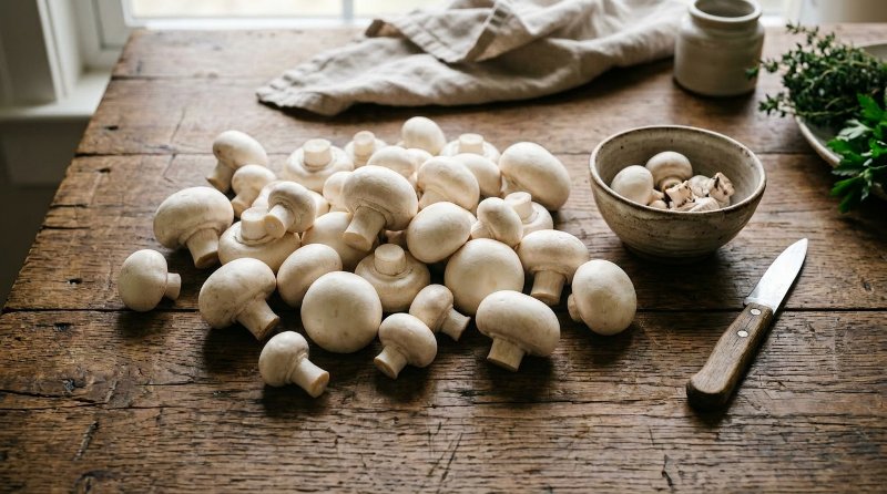 White Mushrooms